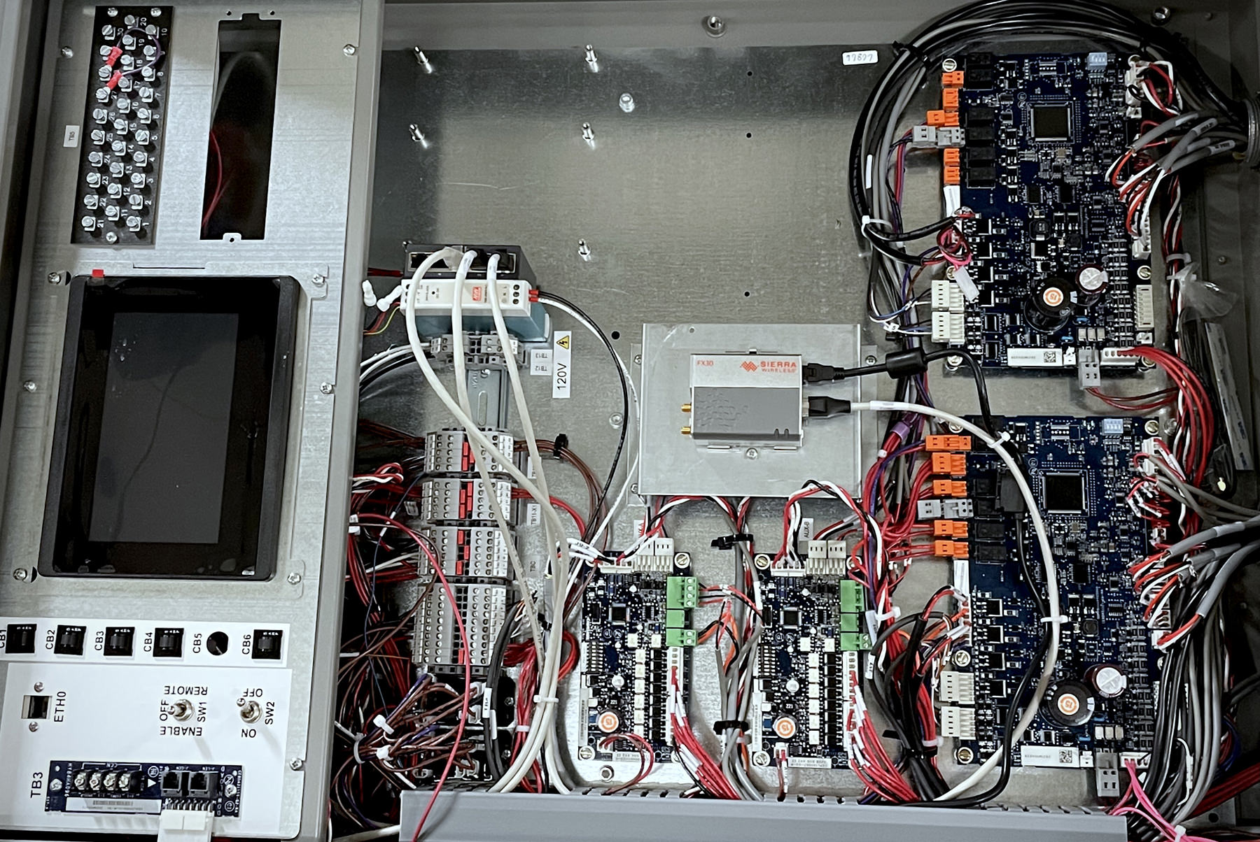 A control box assembly unit
