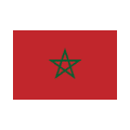 The flag of Morocco.
